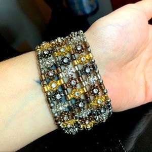 4 colors metal bracelet with diamonds💎